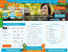 Tablet Screenshot of essaydragons.com